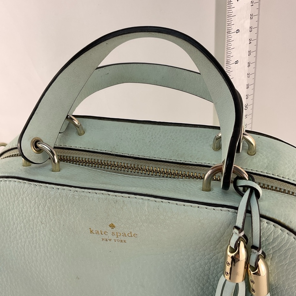 Kate Spade Mint Green Leather Satchel - Picture 2 of 8